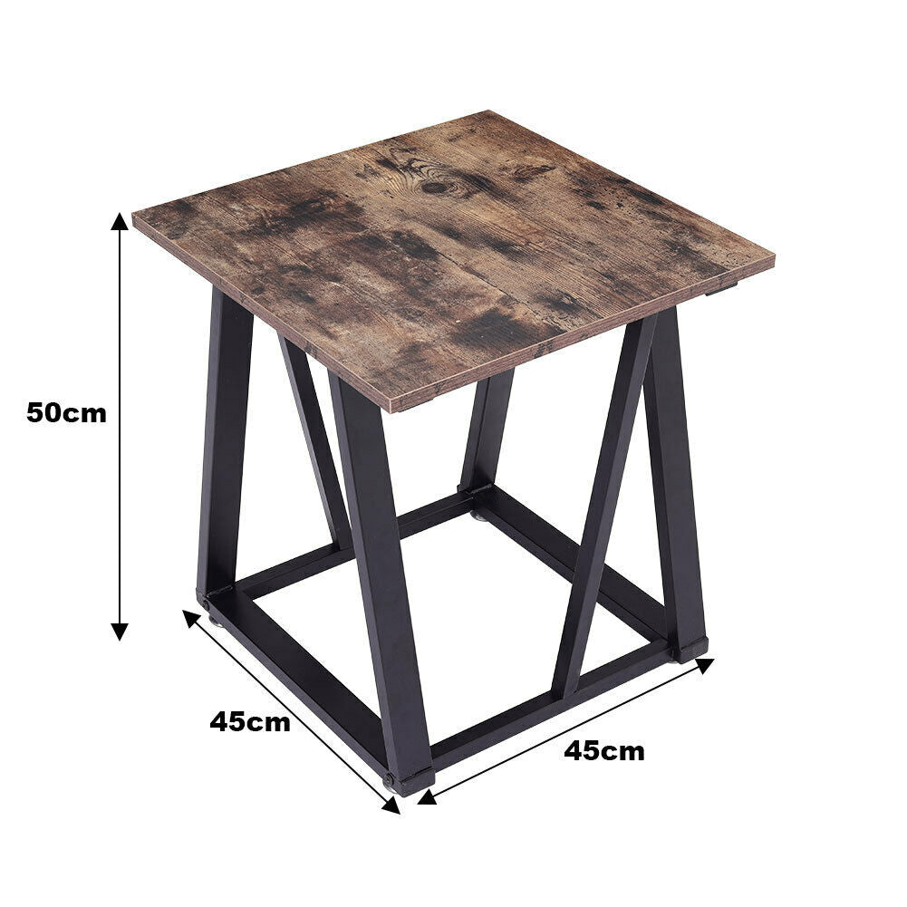 Retro Side End Coffee Table Industrial Living Room Bedroom Lamp Stand Bedside