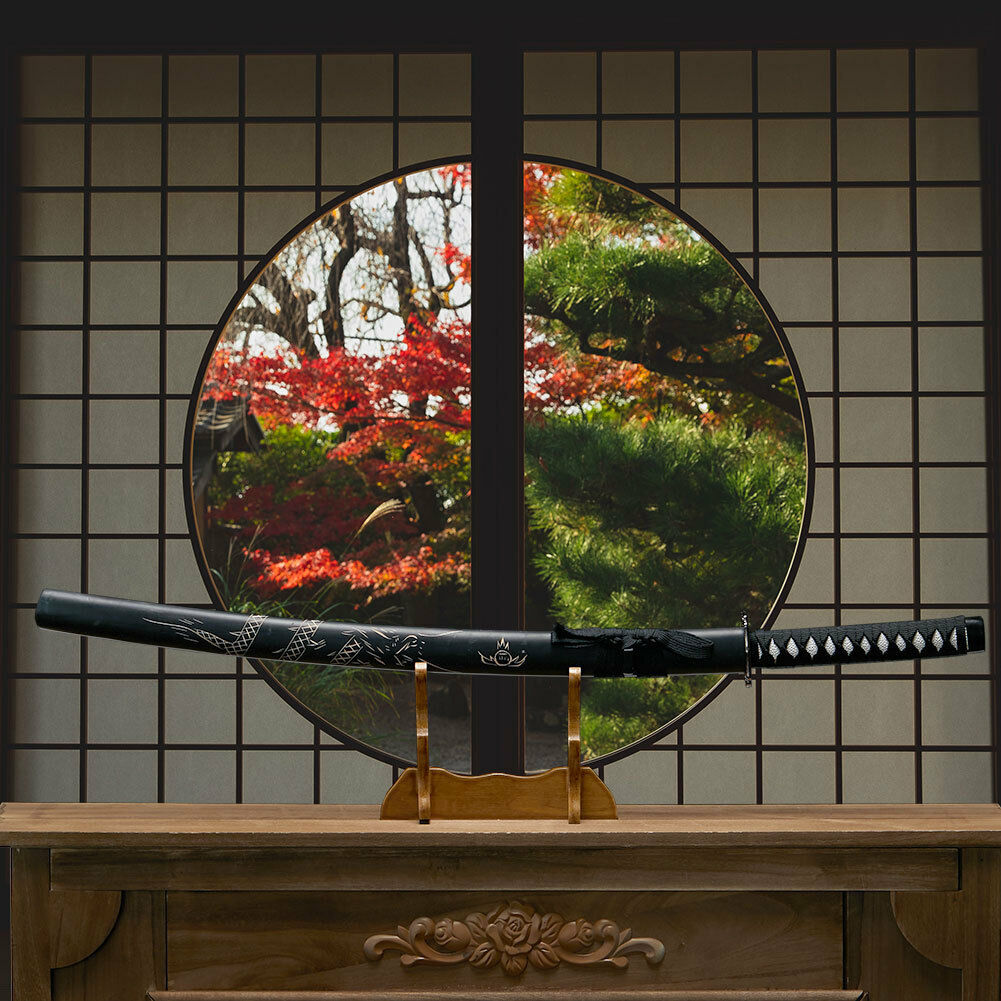 Wooden Bokken Martial Samurai Kendo Arts Training Sword Katana w/ Scabbard Gifts