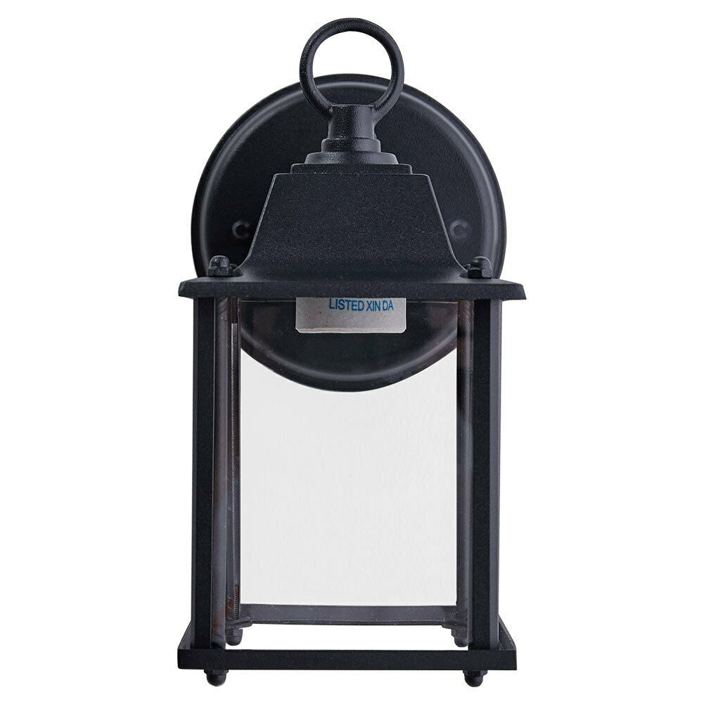 Wall Mounted Garden Porch Light Outdoor Indoor Lantern Lamp With Bulb Fittings