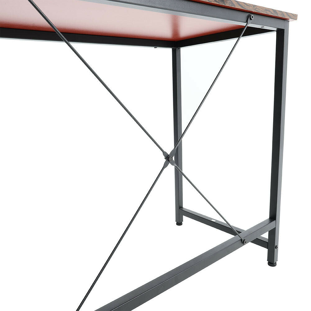 L Shaped Computer Corner Desk Table with Monitor Stand/Shelf/Si