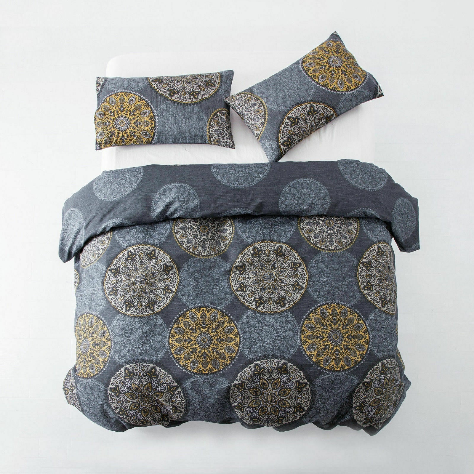 Duvet Cover Bedding Set + Pillowcase Single Double King Size Stylish Quilt Cover