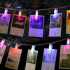 30 LED Hanging Picture Photo Peg Clip Fairy String Lights Party Bedroom Decor
