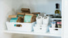 Small Large Rectangle Plastic Storage Baskets Boxes Tray Kitchen Home Office