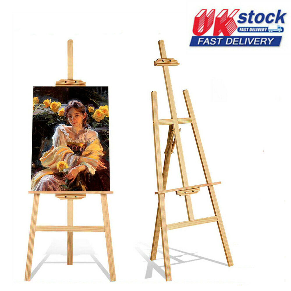 Wooden Studio Easel Art Craft Display Easel 150cm Wood Wedding Painting Stand UK