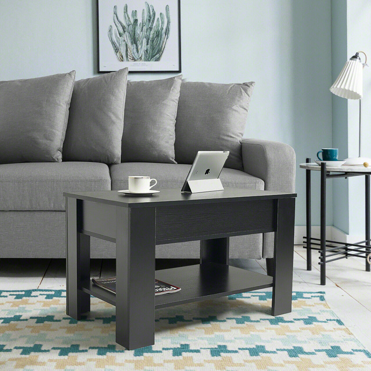 Lift Up Coffee Table with Storage