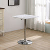 Bar Table Sofa Side Table Chrome Base Dining Breakfast Table Adjustable Kitchen