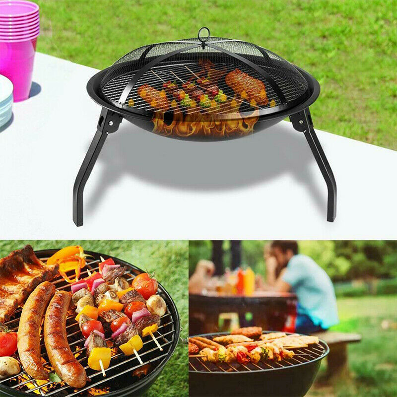 3 in 1 Outdoor Garden Large Firepit Metal Stove Brazier Patio Heater/BBQ/Ice Pit