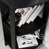 L-shaped Corner Computer Desk PC Table Workstation Home Office Furniture Black