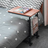 Adjustable Sofa Side End Coffee Table With Wheels C-Shaped Laptop Notebook Desk