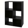 Storage Cube Display Bookcase 4 Shelves Tier Shelving Unit Book Shelf