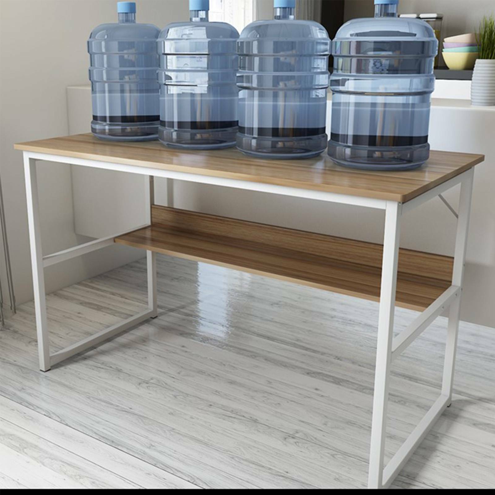 Computer Home Office PC Desk Writing Table Workstation Wood Bookshelf Furniture