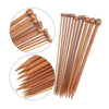 Bamboo Knitting Needles Set Carbonized Bamboo Knitting Needles Wooden Single UK