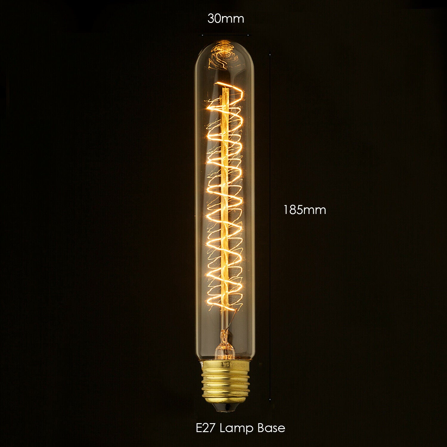 E14 E27 60W Vintage Retro Edison Antique Filament 240V Spiral Lamp Light Bulb UK