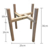 10"-12" Potted Plant Stand Wooden Flower Pot Rack Display Planter Holder Indoor