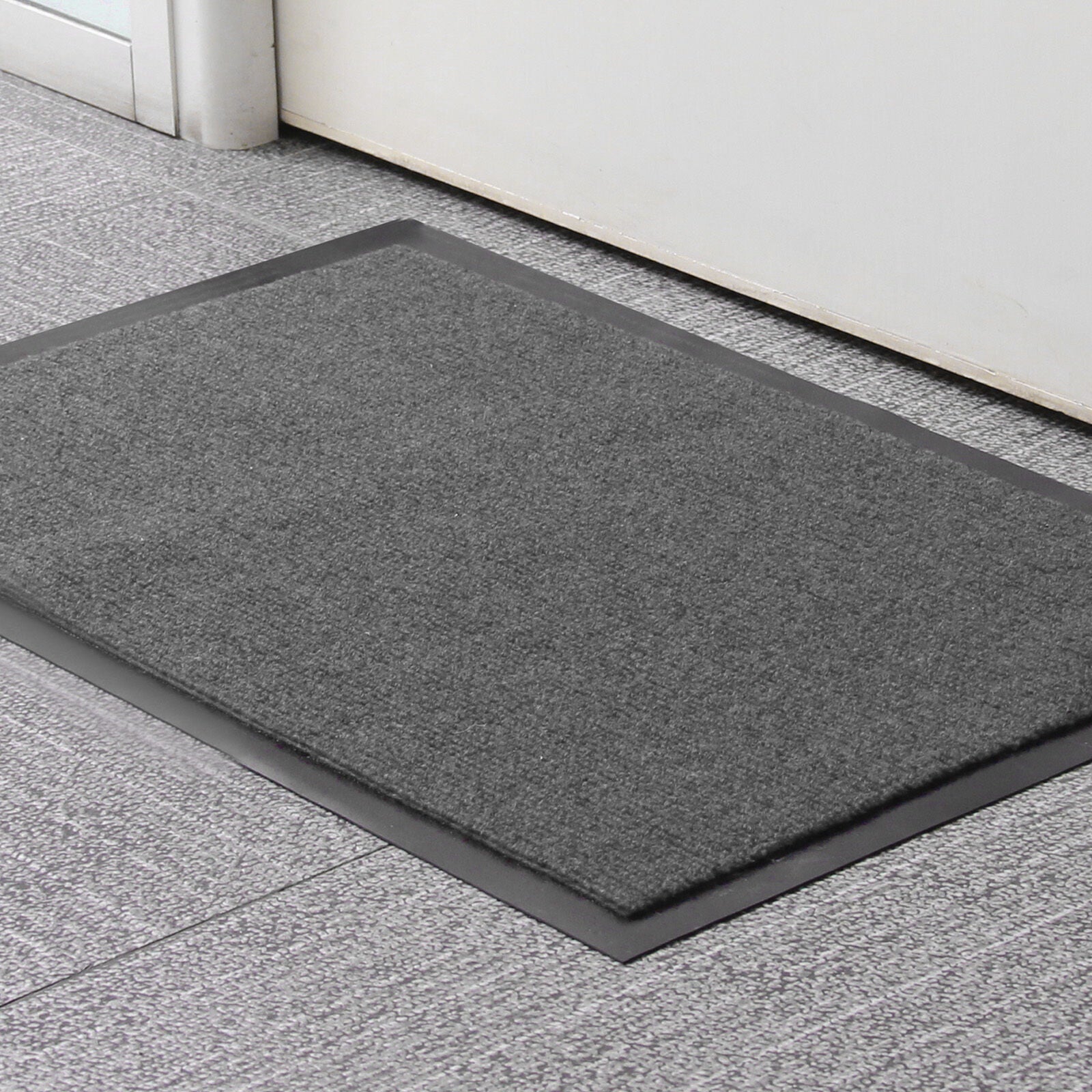 Multiple size Non Slip Rubber Door Mats Indoor Outdoor Washable Heavy Duty Rug