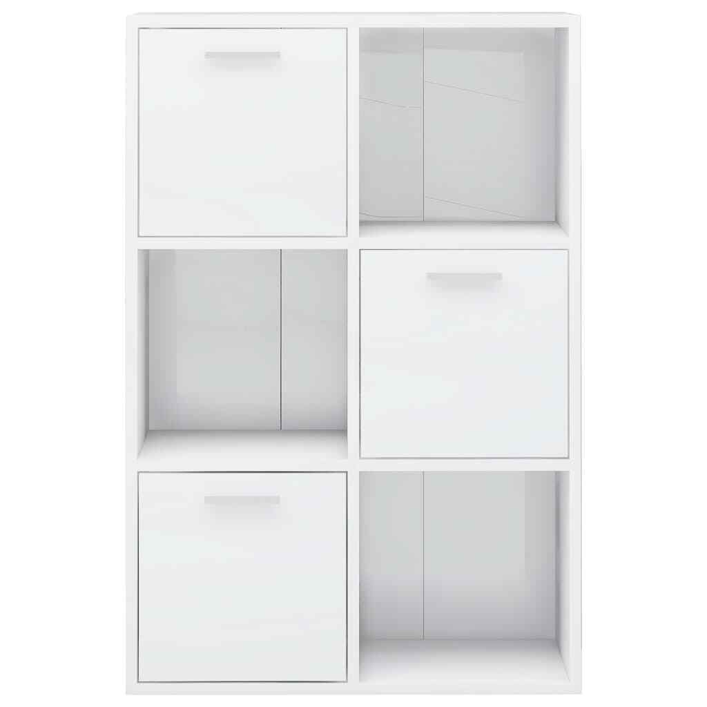 High Gloss Display Cabinet Sideboard Side Table Cupboard Storage Unit Shelf