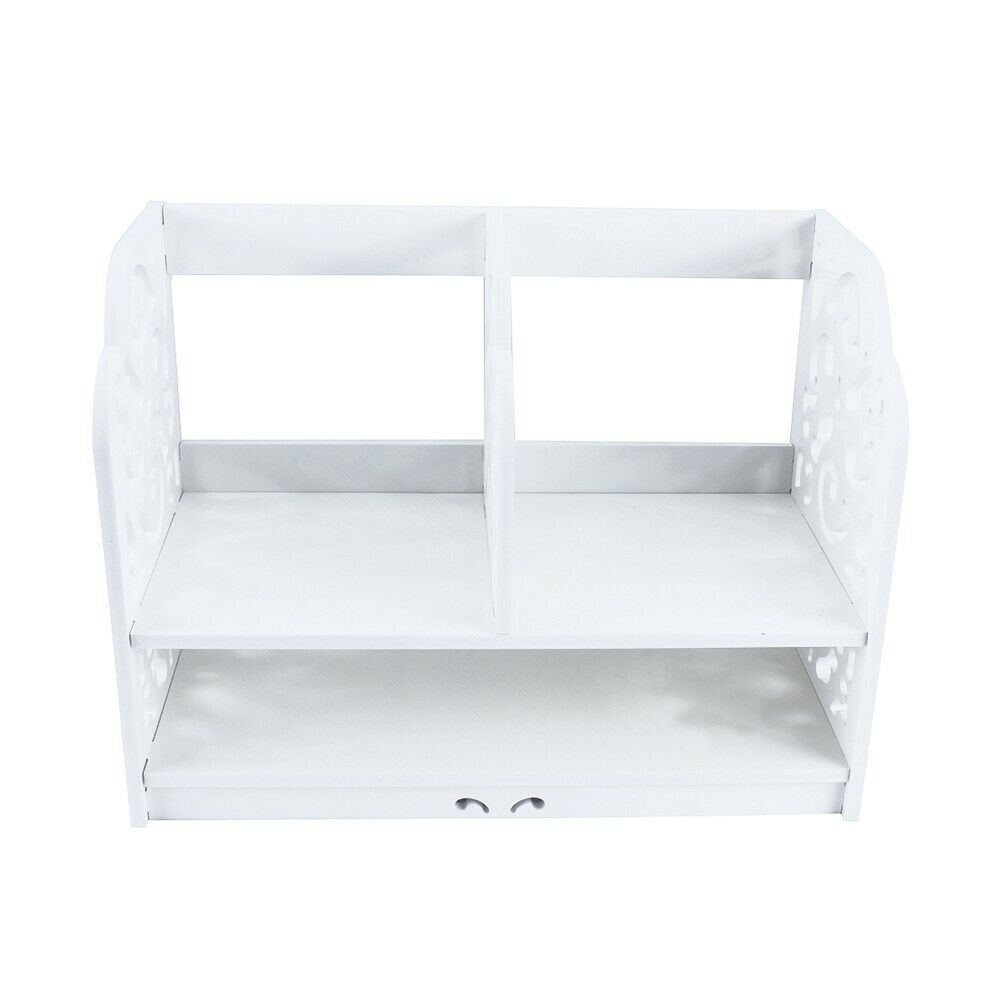 Desktop Bookshelf Storage Organizer Display Shelf Desk Tidy Rack for Home Office