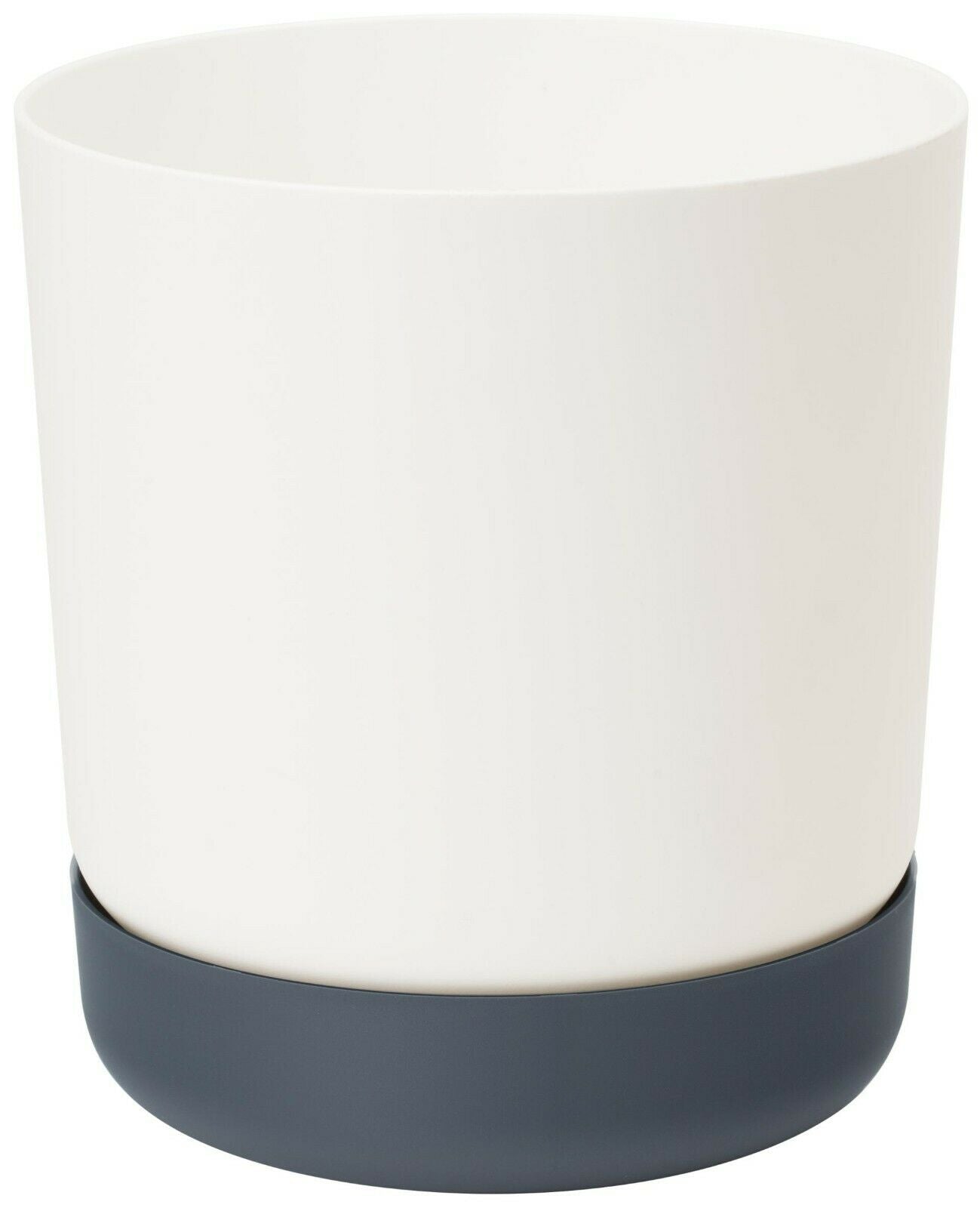 Satina Duo Plant Pots With Saucers Garden Flower Planters Indoor Stand Flowerpot