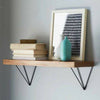 2pcs Wall Shelf Brackets Durable Metal Shelf Board Support Holder Shelving Kit