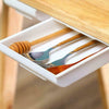 Self Adhesive Under Desk Table Drawer Tray Pencil Organizer Hidden Storage Box