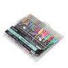 48 Gel Pen Set Metallic Pastel Glitter Neon Gel Pens For Adult Colouring Book UK