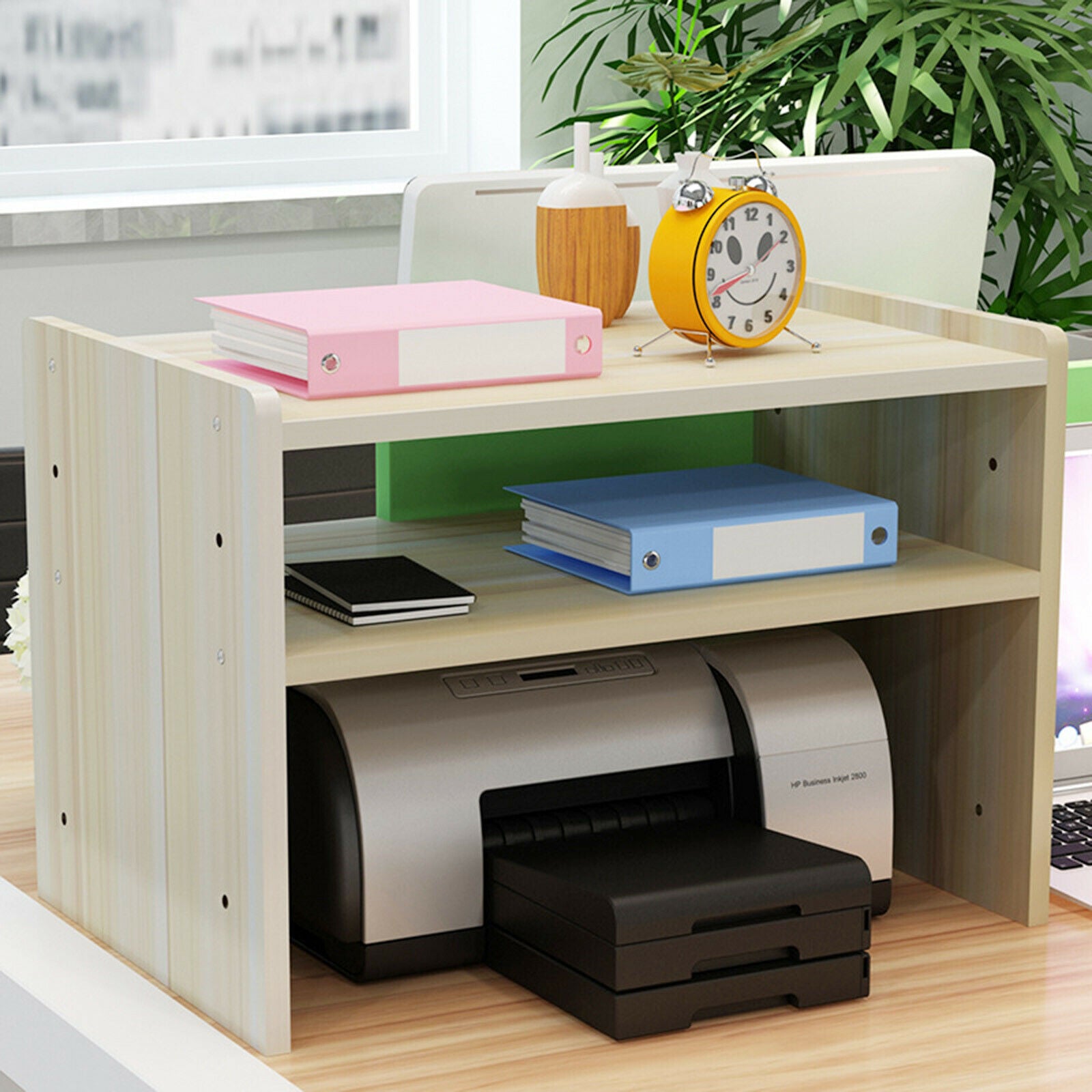 3 Tier Desktop Monitor Riser Computer Printer Shelf Stand Home Office Organiser