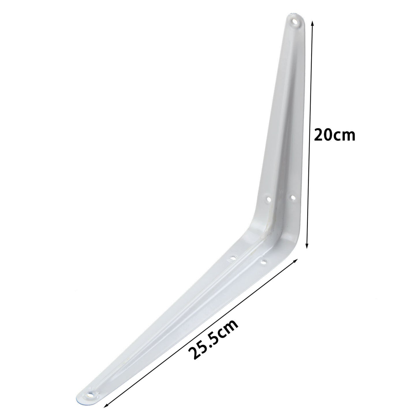 Pack 24 SHELF BRACKETS WHITE CHOICE OF SIZES LONDON PATTERN METAL, FOR SHELVING