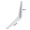 Pack 24 SHELF BRACKETS WHITE CHOICE OF SIZES LONDON PATTERN METAL, FOR SHELVING