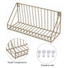 2X Wall Mounted Floating Shelves Metal Bathroom Shelf Kitchen Storage Rac