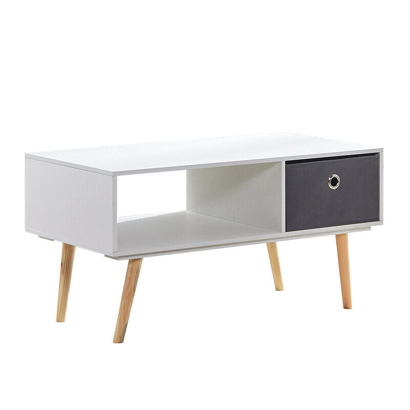 Modern Coffee Table End Table TV Unit with Drawer Lounge Living Room Furniture