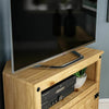 Corona Corner TV Unit Mexican Solid Waxed Pine Entertainment Cabinet Furniture