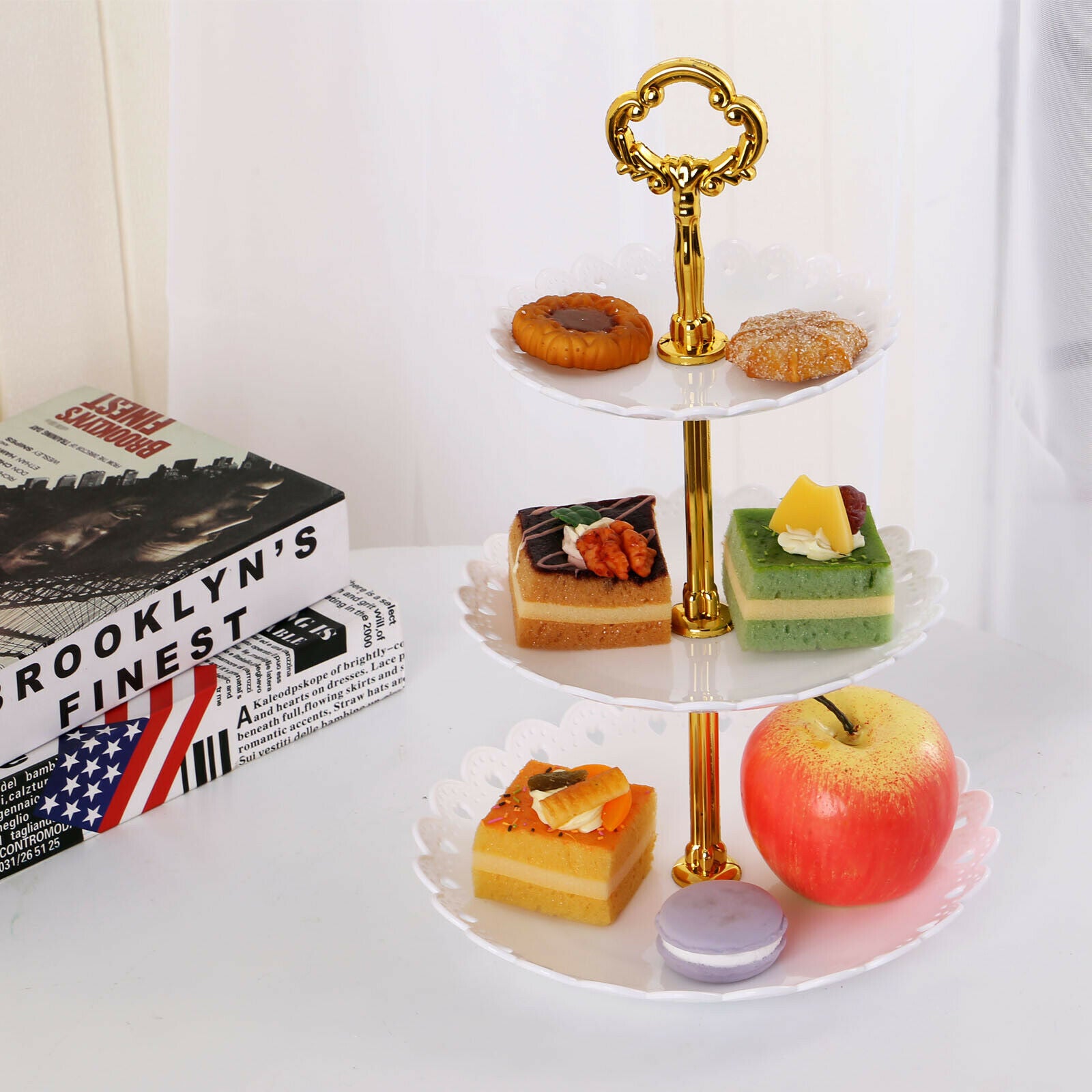 3 Tier Cake Stands Food Fruit Stands Wedding Party Cupcake xmas Cake Stands