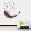 Large Feather Wall Art Stickers Birds Vinyl Decal Living Room Bedroom Home Decor
