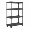 5 or 4 Tier Plastic Shelf Shelving Shelves Rack Racking Home Storage Unit Black