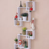 New White Floating Wall Shelves Display Storage Shelf Wall Wood Unit Rack UK