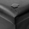 LARGE FAUX LEATHER OTTOMAN FOLDING STORAGE CHEST BOX STOOL SEAT FOOT POUFFE TOY