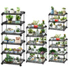 3/4/5/6Tier Wire Metal Shelving Flower Shelf Plant Display Rack Planter Pot Rack