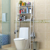 3 Tier Toilet Shelf Bathroom Metal Towel Storage Rack Rail Organizer Space Saver