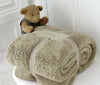 TEDDY BEAR FLEECE THROW BED LARGE BEDSPREAD SOFT CUDDLY WARM SOFA BLANKET