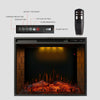 1.8KW Electric Fireplace 30'' Log Burning LED Flame Effect Standing Fan Heater