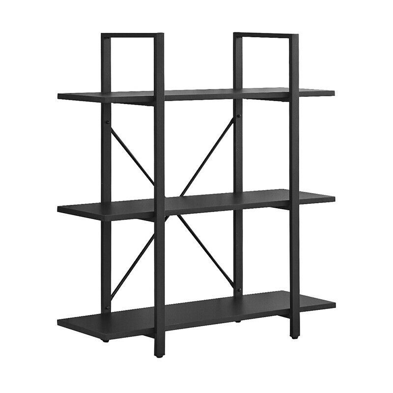 3 Tiers Bookshelf Bookcase Industrial Book shelves Display Unit Living Room Home