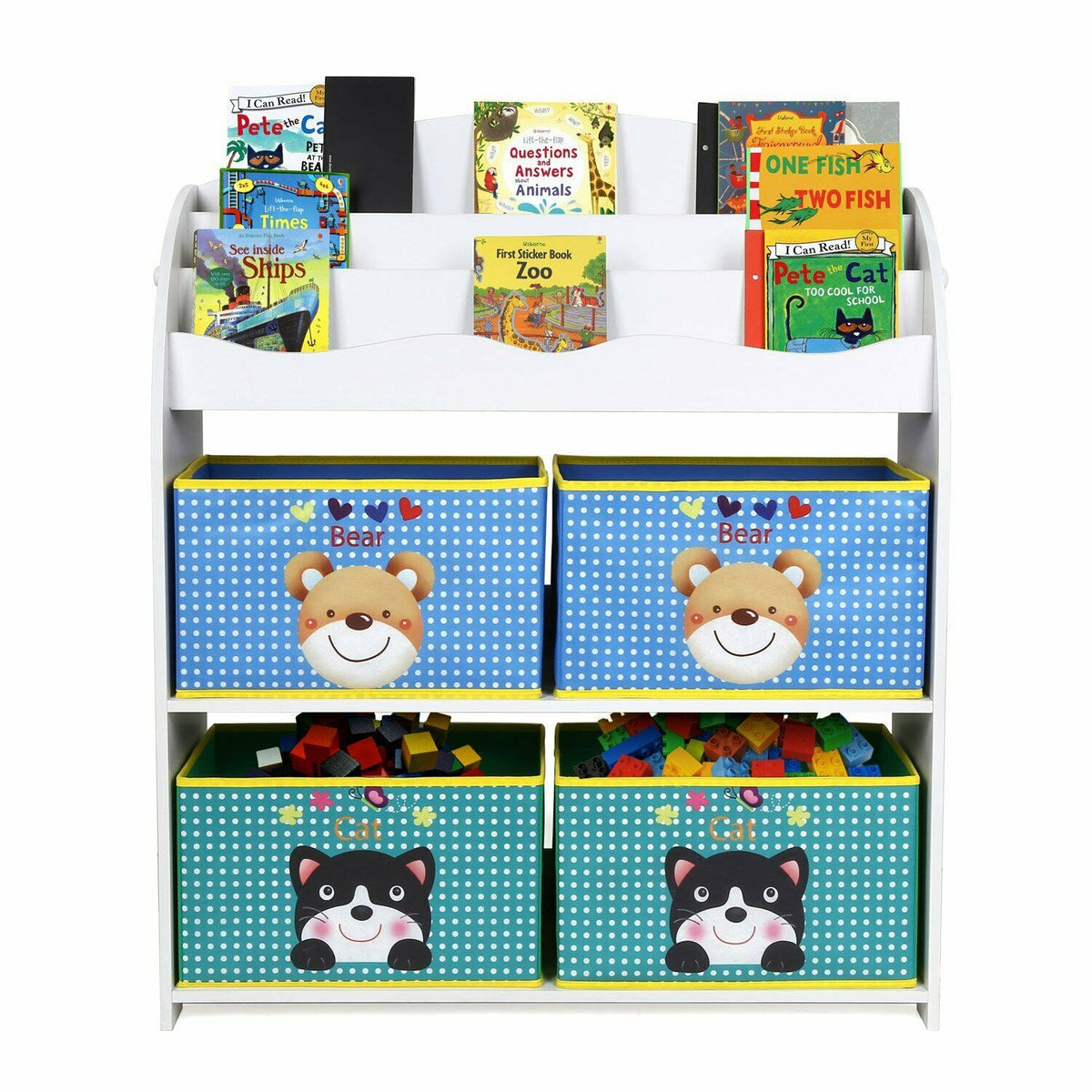 Tier Toy Storage Boxes Drawers Children Shelf Kid Bedroom