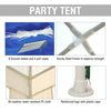 2.7x2.7M Garden Heavy Duty Gazebo Marquee Tent Wedding Canopy White