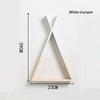 Wooden Nordic Triangle Wall Mounted Shelf Display Hanging Rack Storage Bookshelf