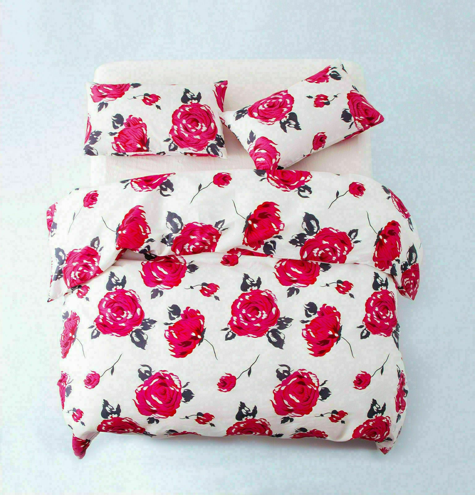 Duvet Cover Bedding Set + Pillowcase Single Double King Size Stylish Quilt Cover