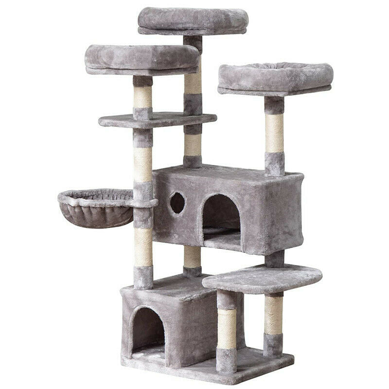 Large Cat Tree Activity Centre Multilevel Scratching Post Kitten Climbing Tower