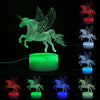 3D Unicorn LED Night Light USB Touch Colour Changing Table Lamp Kids