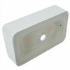 Modern Rectangle Bathroom Countertop Gloss White Basin Cloakroom Wash Sink