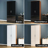 High Gloss 2 Door Wardrobe Mirrored Bedroom Furniture 3 pcs Set Large Storage