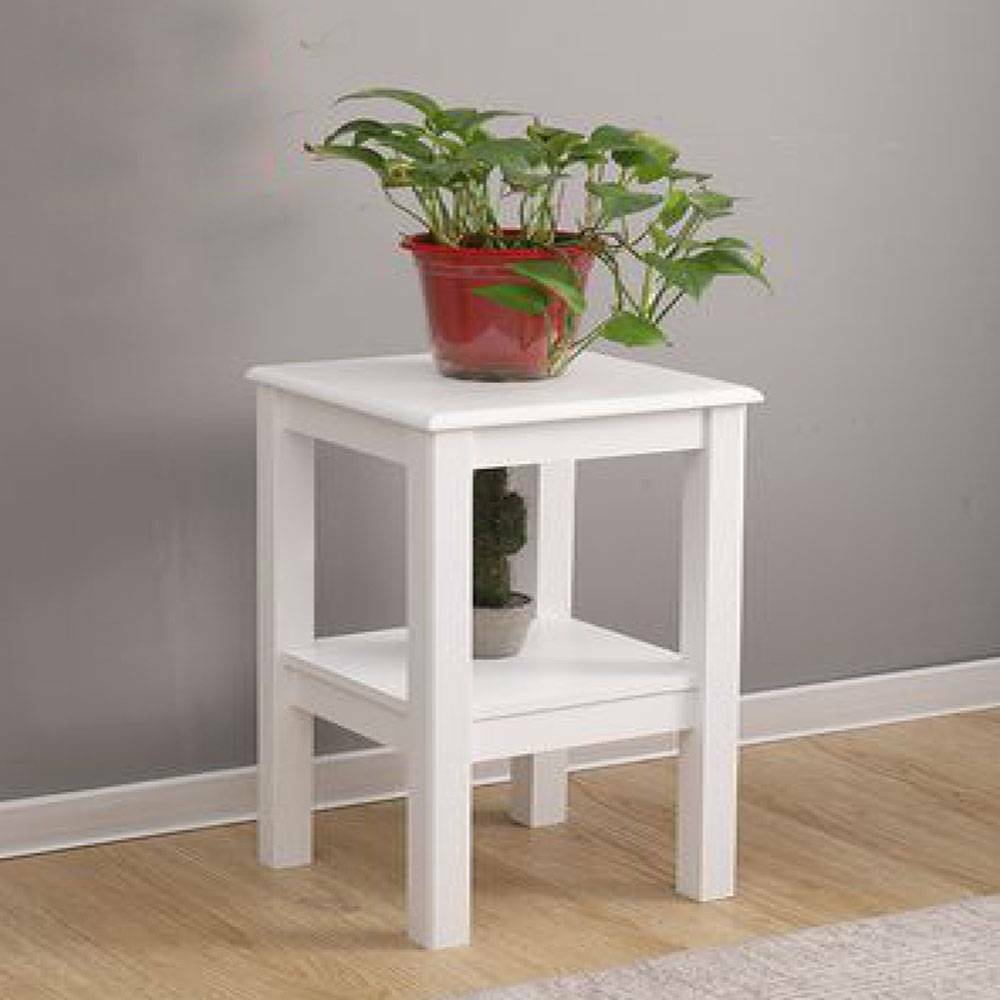 Modern Nightstand Bedside Table Chest Pine Side Cabinet Storage Bedroom White